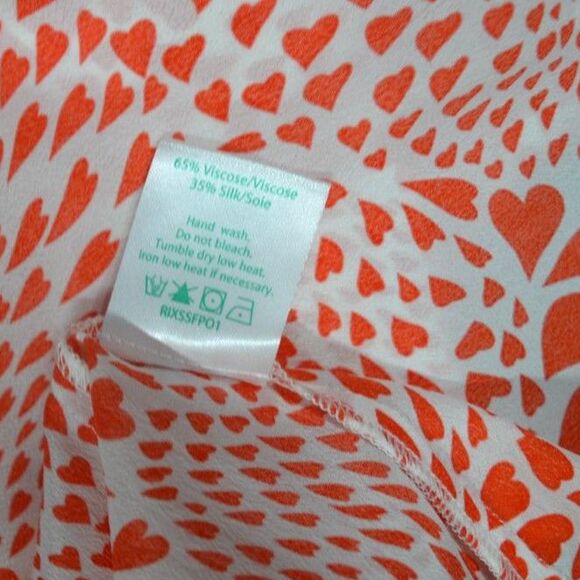 Free People by Rixo Arrabella Cold Shoulder Hearts Mini Flowy Dress Medium - Picture 4 of 9